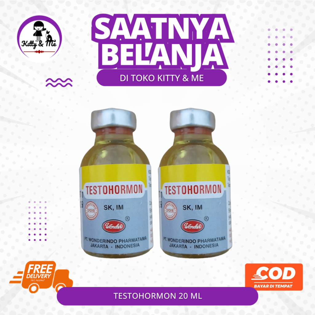 TESTOHORMON 20 ML - Mengatasi Gangguan Reproduksi Hewan