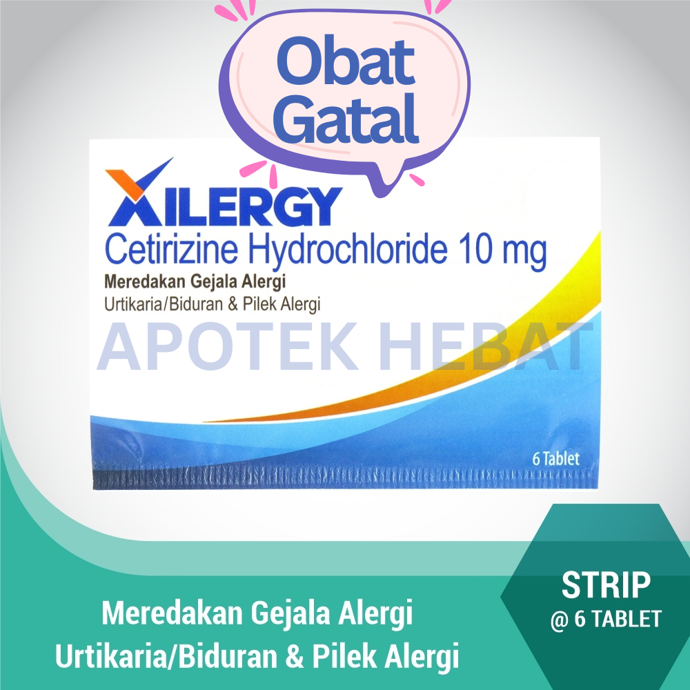 Xilergy Tablet Obat Alergi Gatel Merah Ruam Alergi Makanan Debu Obat Anak Pilek Kaligata