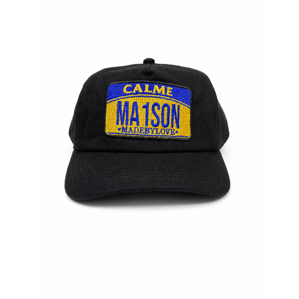 Maison Calme - Logo Box Yellow Snap back - Topi Snapback Unisex