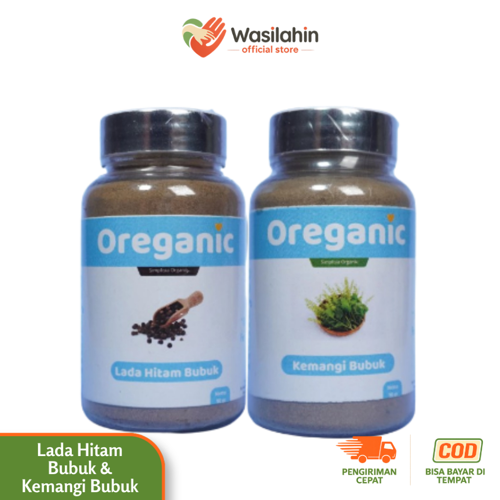OREGANIC Lada Hitam & Kemangi Bubuk