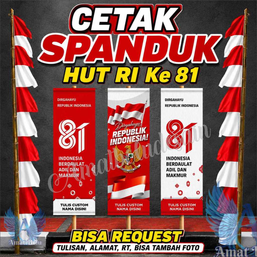Spanduk Gapura Hut RI Ke 81 / Spanduk Gapura 17 Agustus
