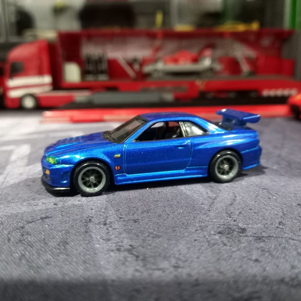 Hotwheels Nissan Skyline R34 Fast Furious Retro Premium