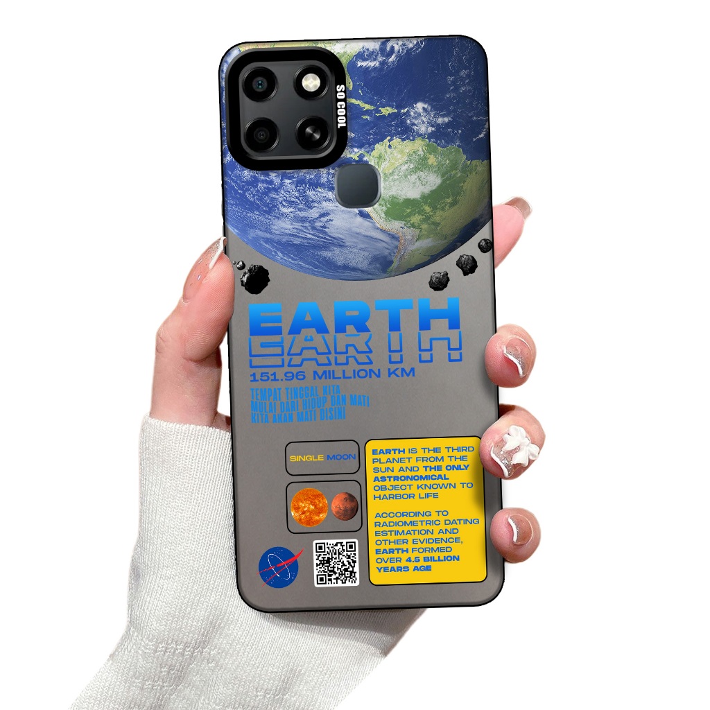 Case Hp  Infinix Smart 6 NFC ( Plnt )  Softcase Hp  Infinix Smart 6 NFC - Silikon Hp  Infinix Smart 