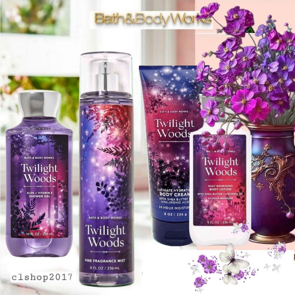 BBW TWILIGHT WOODS SERIES MIST LOTION SHOWER GEL CREAM BATH AND BODY WORKS