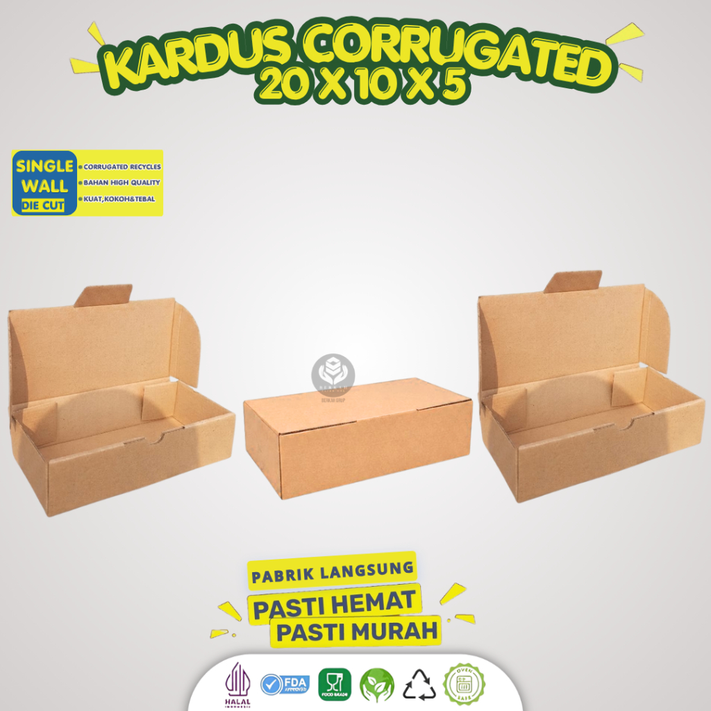 Kardus Pizza Box Pizza Die Cut Kardus Baju Eflute Handle Box (BPC5J)