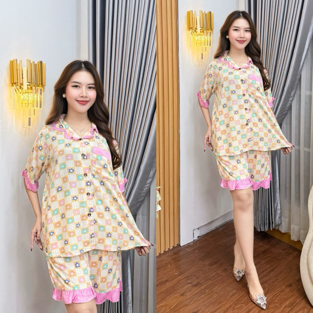 SET LAURIA PIYAMA PENDEK BY DST COLLECTION