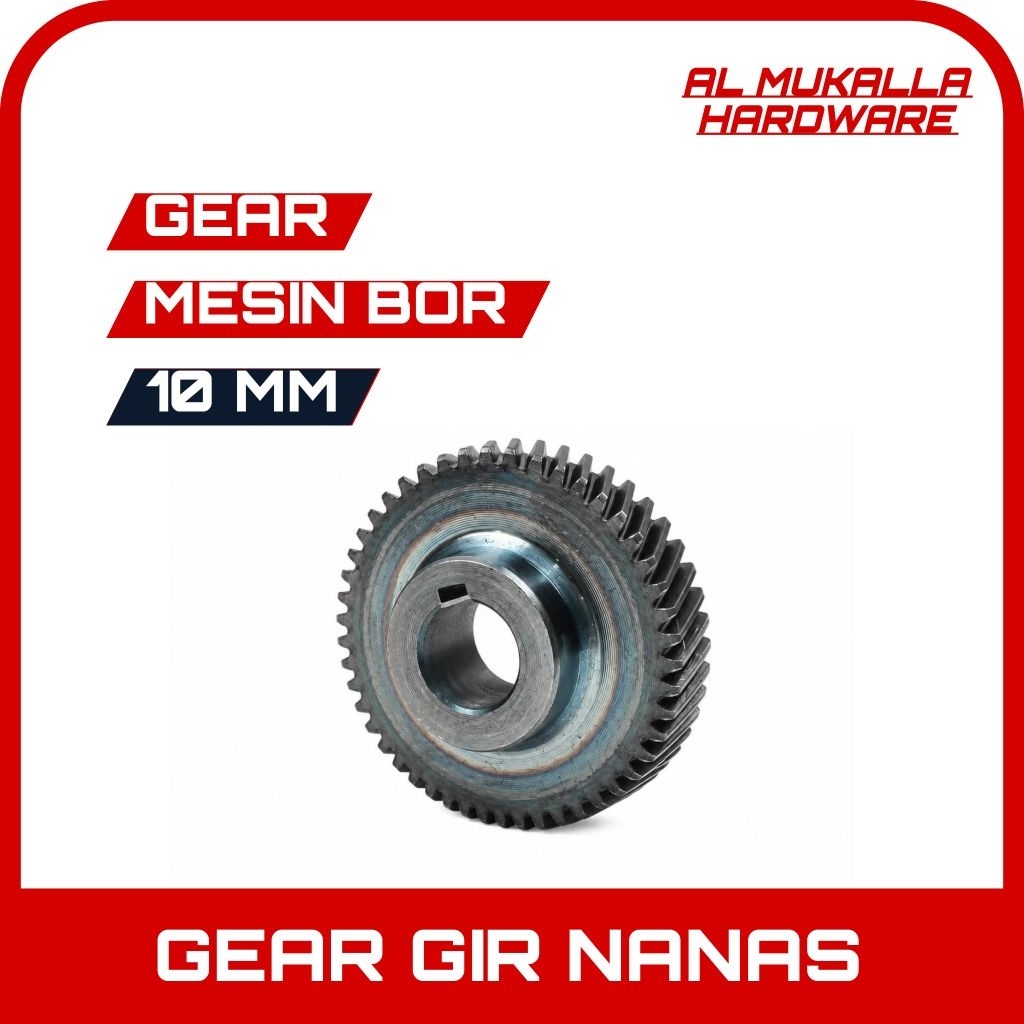 MODERN Gear Mesin Bor 10mm , Gear Gigi Nanas Untuk Mesin Bor M - 2100 , M - 2100 C , JIZ - 10 B