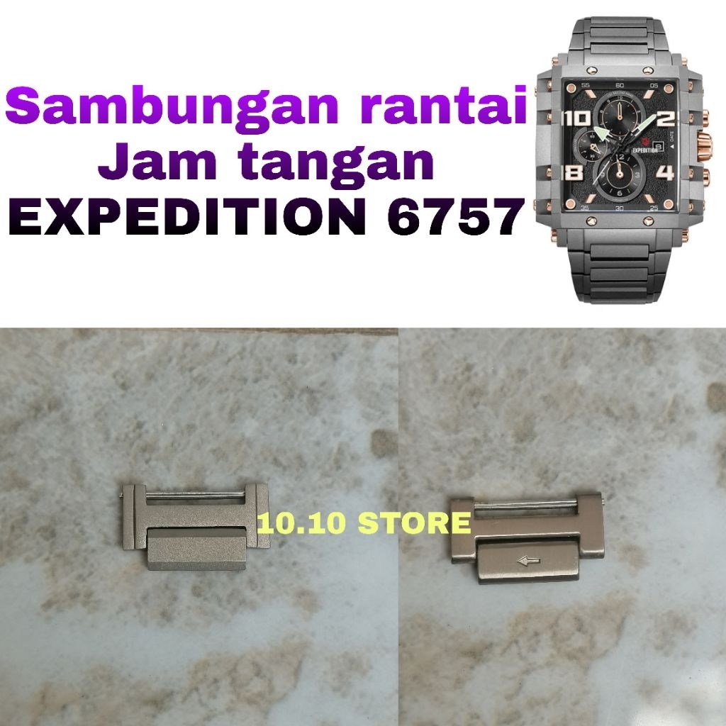 Sambungan Tali Rantai Jam Tangan Expedition Original EXP 6757