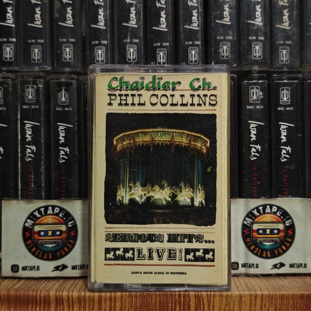 Kaset - Phil Collins - Serious Hits - Live - Radio Tape - Kaset Pita - Radio - Pemutar Kaset - Retro