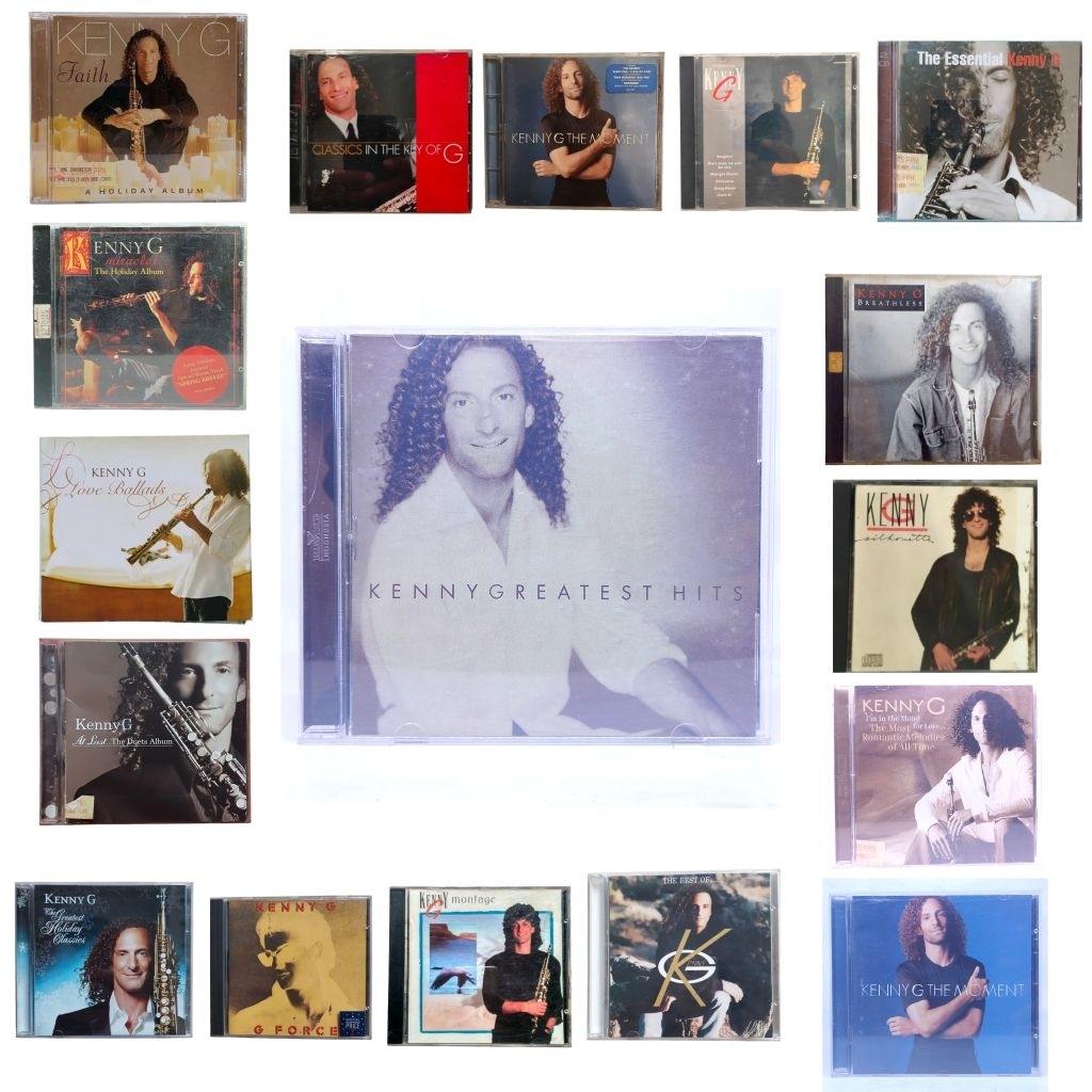 CD KENNY G - greatest hits - breathless - moment - classics in the key - a holiday album - the essen
