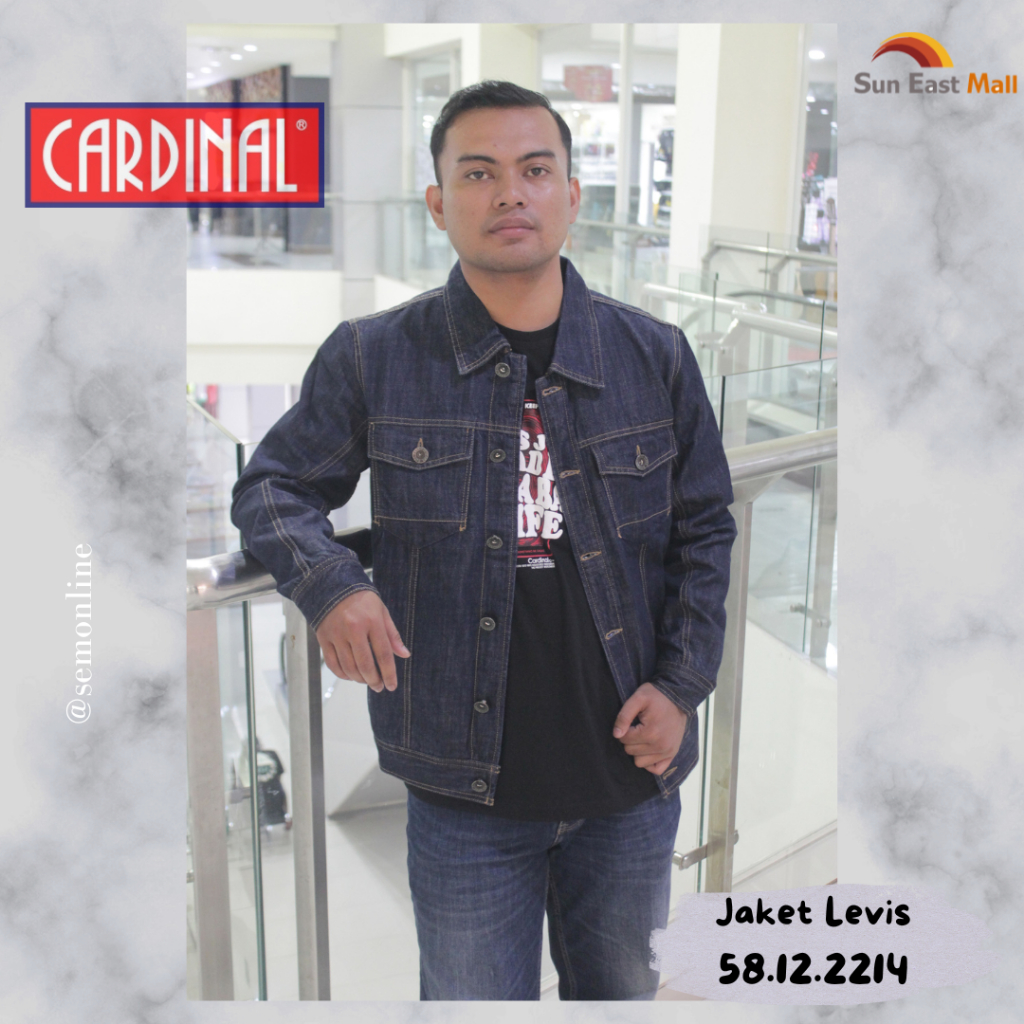 CARDINAL - JAKET LEVIS UNISEX BAHAN DENIM PREMIUM SUPER TEBAL TERBARU26 // 58122214