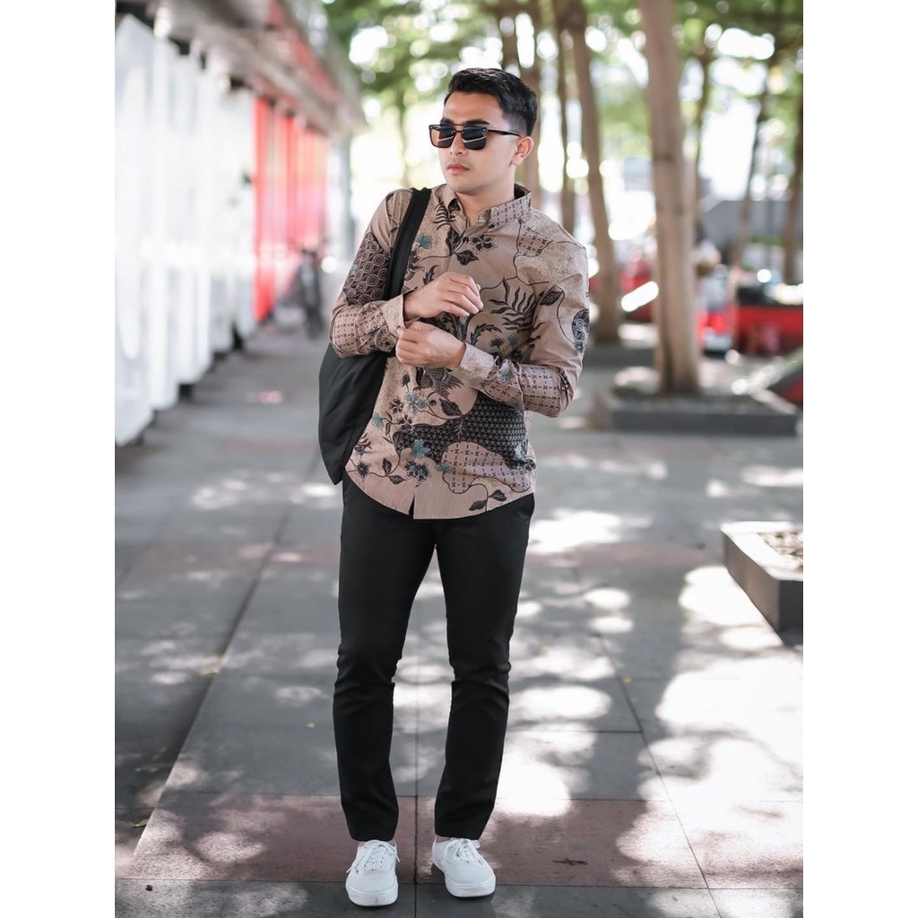 batik pria lengan panjang premium slimfit termurah modern batik pekalongan / baju batik pria terbaru