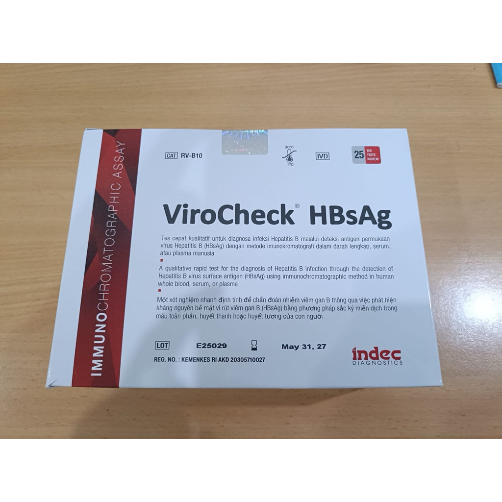 VIROCHECK HBSAG isi 25 exp 2027