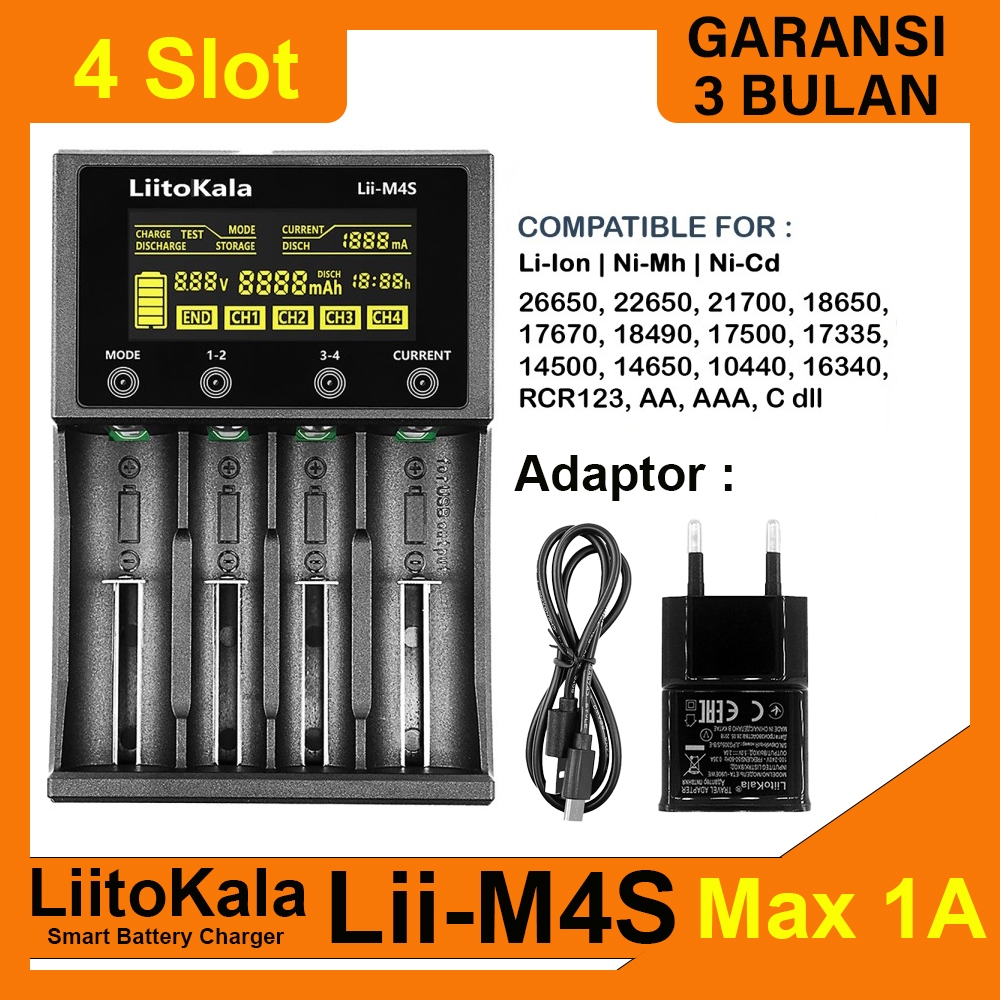 LiitoKala Lii-M4S Charger Discharger