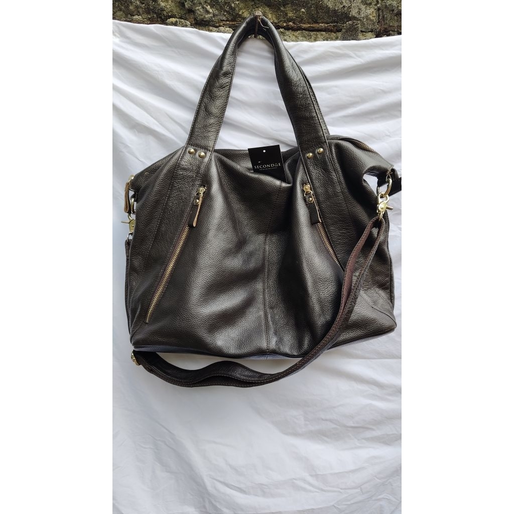 tas travel/tas minggat kulas coklat tua