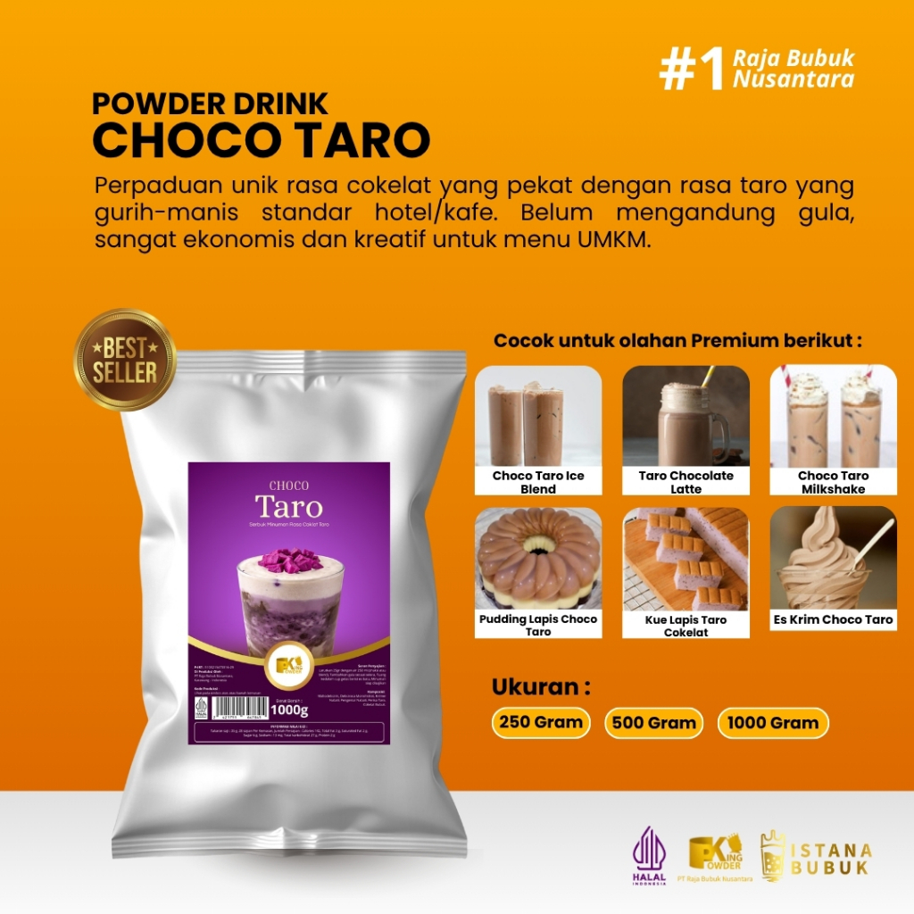Bubuk Minuman Choco Taro Bubuk Minuman Coklat Taro Bubuk Minuman Choco Taro