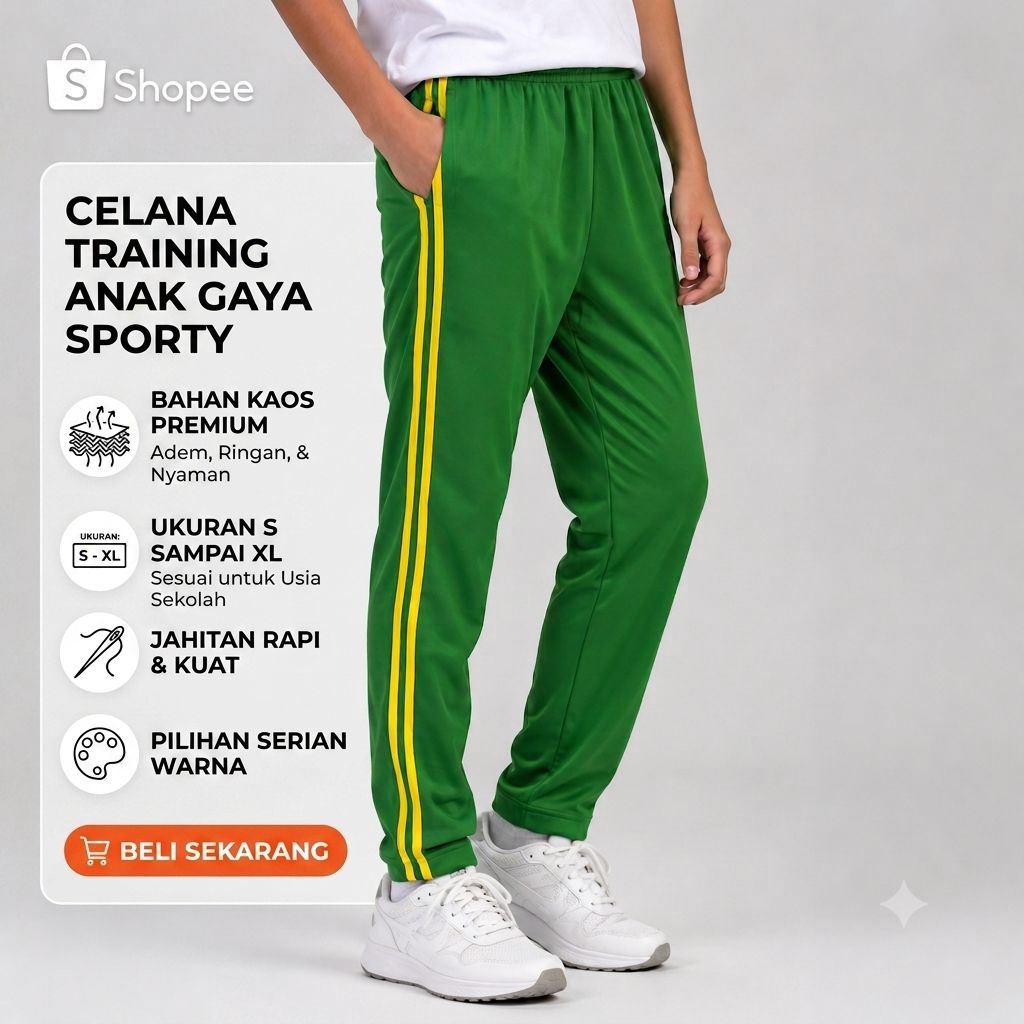 Celana olahraga training anak SMP - Celana olahraga anak SMP tamggung Atau Madrasah