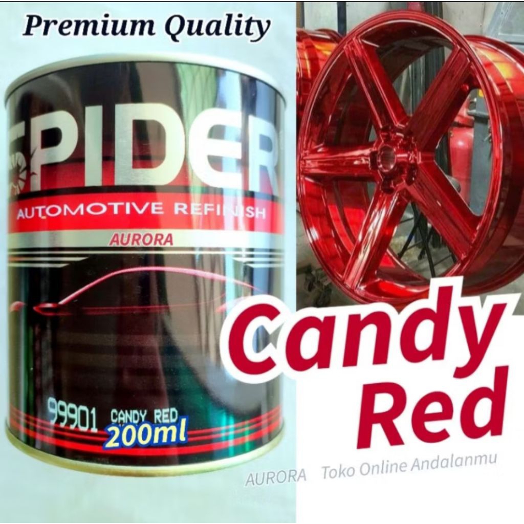 Cat Spider SP 99901 Candy Red 200ml Candytone Red Merah Candy Candi Merah Candy tone Red Laba - Laba