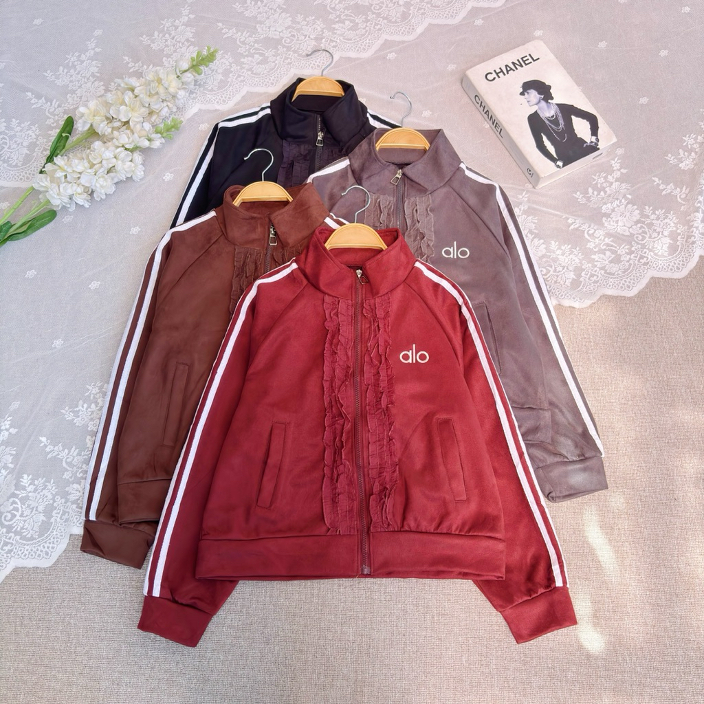 Diamore | VINCA JACKET | JACKET SUEDE PREMIUM | JACKET WANITA MOTIF POLOS ALO PREMIUM