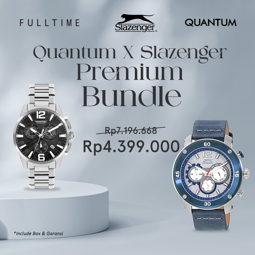 [QUANTUM X SLAZENGER PREMIUM BUNDLE] Bundling Jam Defect Sale Quantum & SLazenger