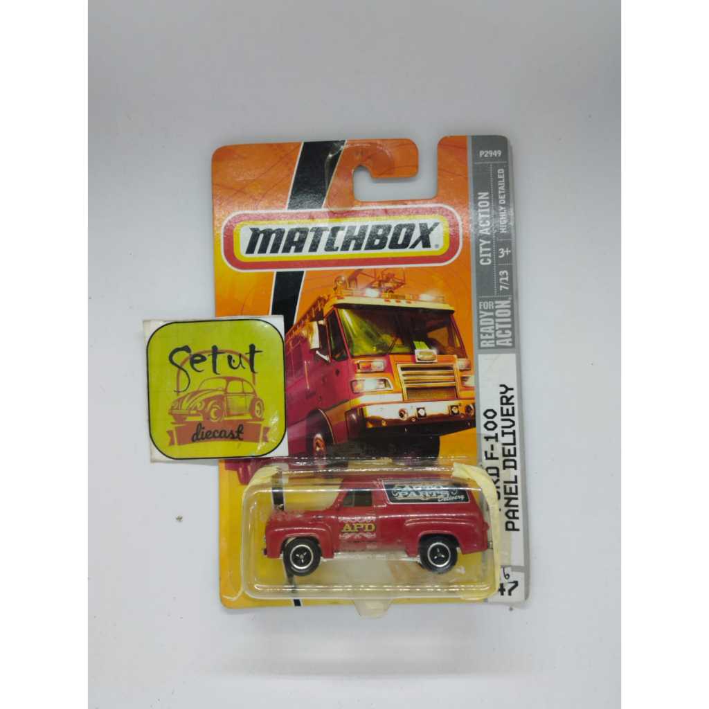 MATCHBOX MBX FORD F-100 PANEL DELIVERY MERAH RED