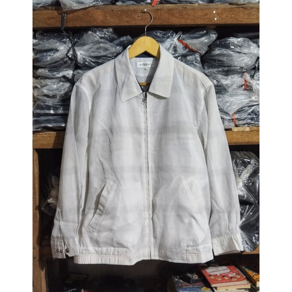 Jaket Kasual Berkerah Tartan Danpol