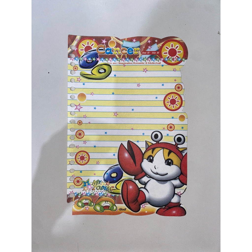Kertas Binder Jadul Zodiac Bintang