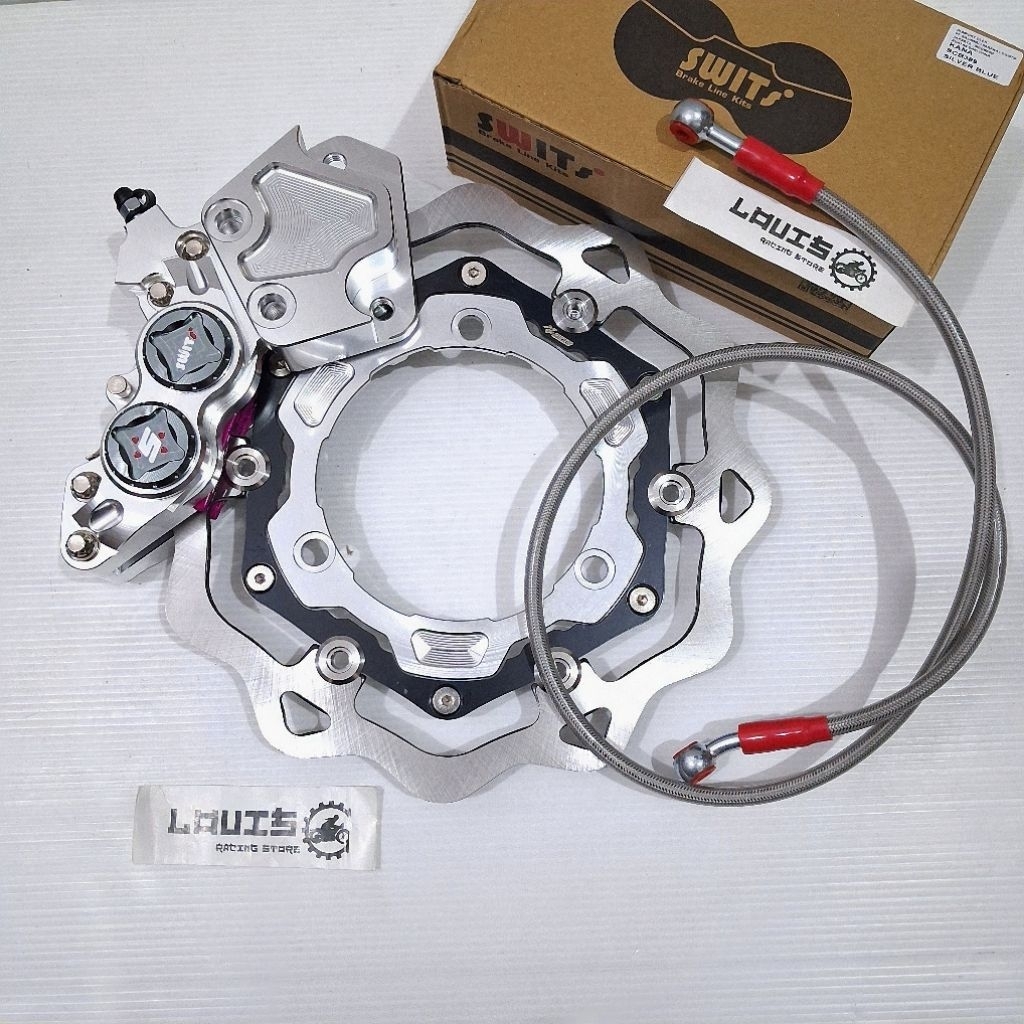 paket kaliper cakram depan NMAX kaliper bigpot SWITS KOIN disc model galfer 260mm