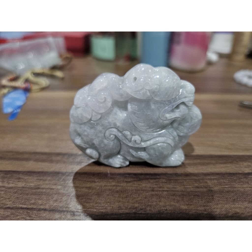 Jadeite Jade Liontin Pajangan Pixiu