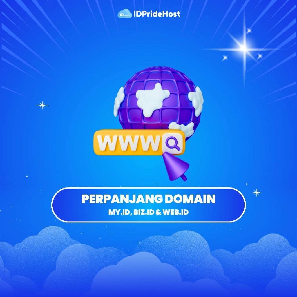 Perpanjang Domain my.id, biz.id & web.id