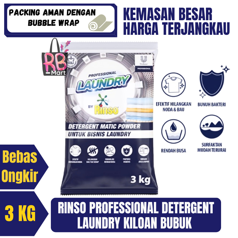 Rinso Matic Professional Detergen Powder Kiloan 3Kg