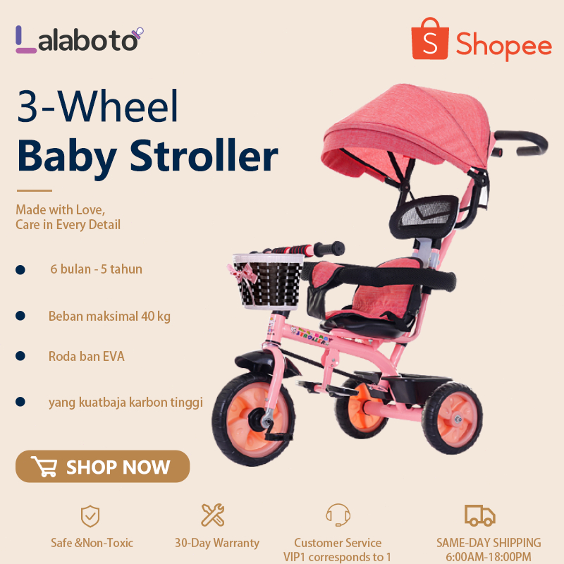 Sepeda Roda Tiga Anak Sepeda Roda 3 Bayi Tricycle Anak Sepeda Anak