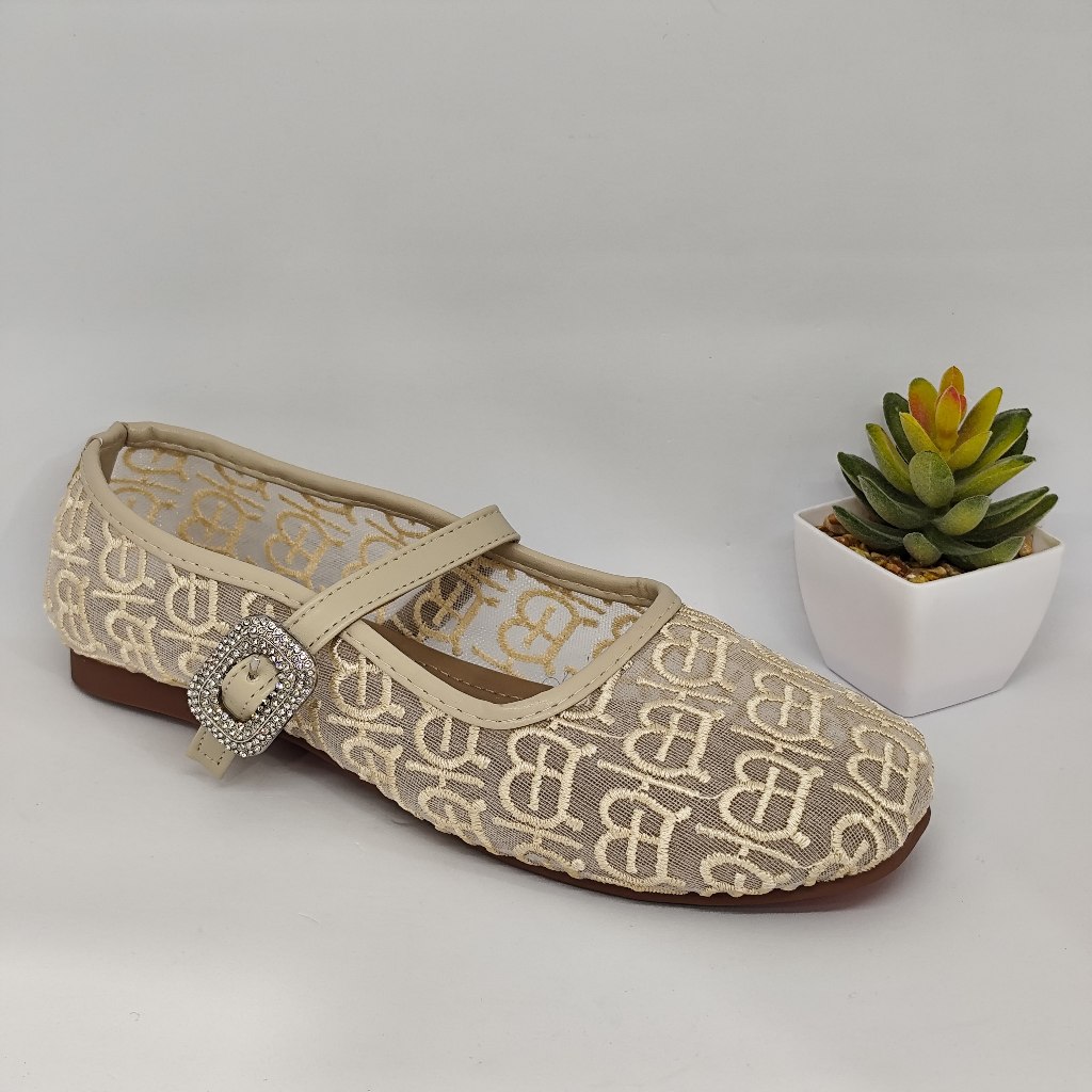 Sepatu Flat Shoes Wanita Purple NSB 433 - Elegant & Nyaman