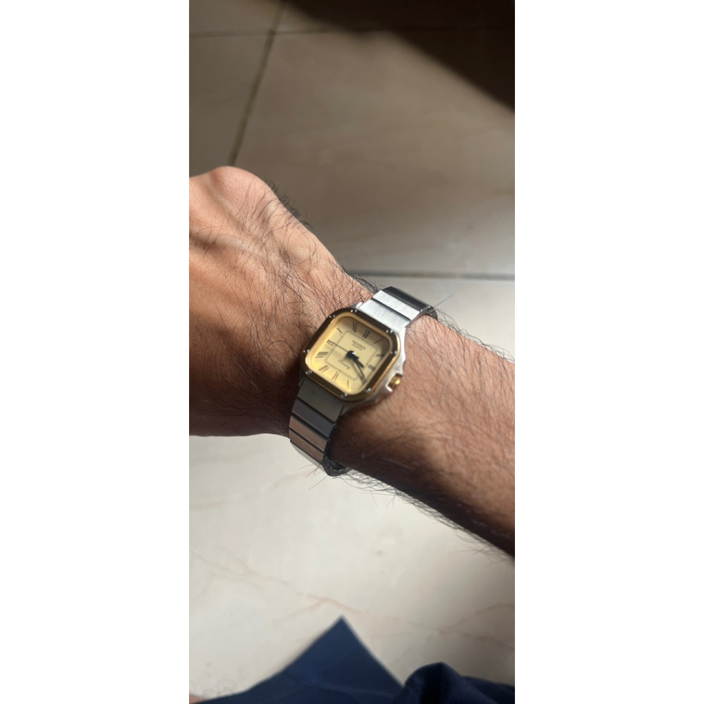 Jam Vintage Technos Cartier Santos