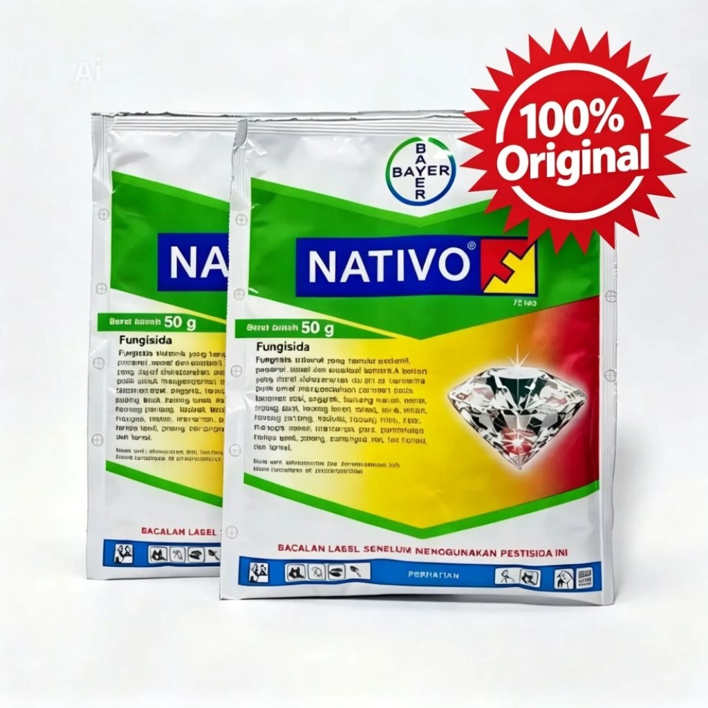 Fungisida Nativo 75WG 50gr 100% Original Tidak Ori Garansi Uang Kembali - Protektif, Kuratif, Eradik