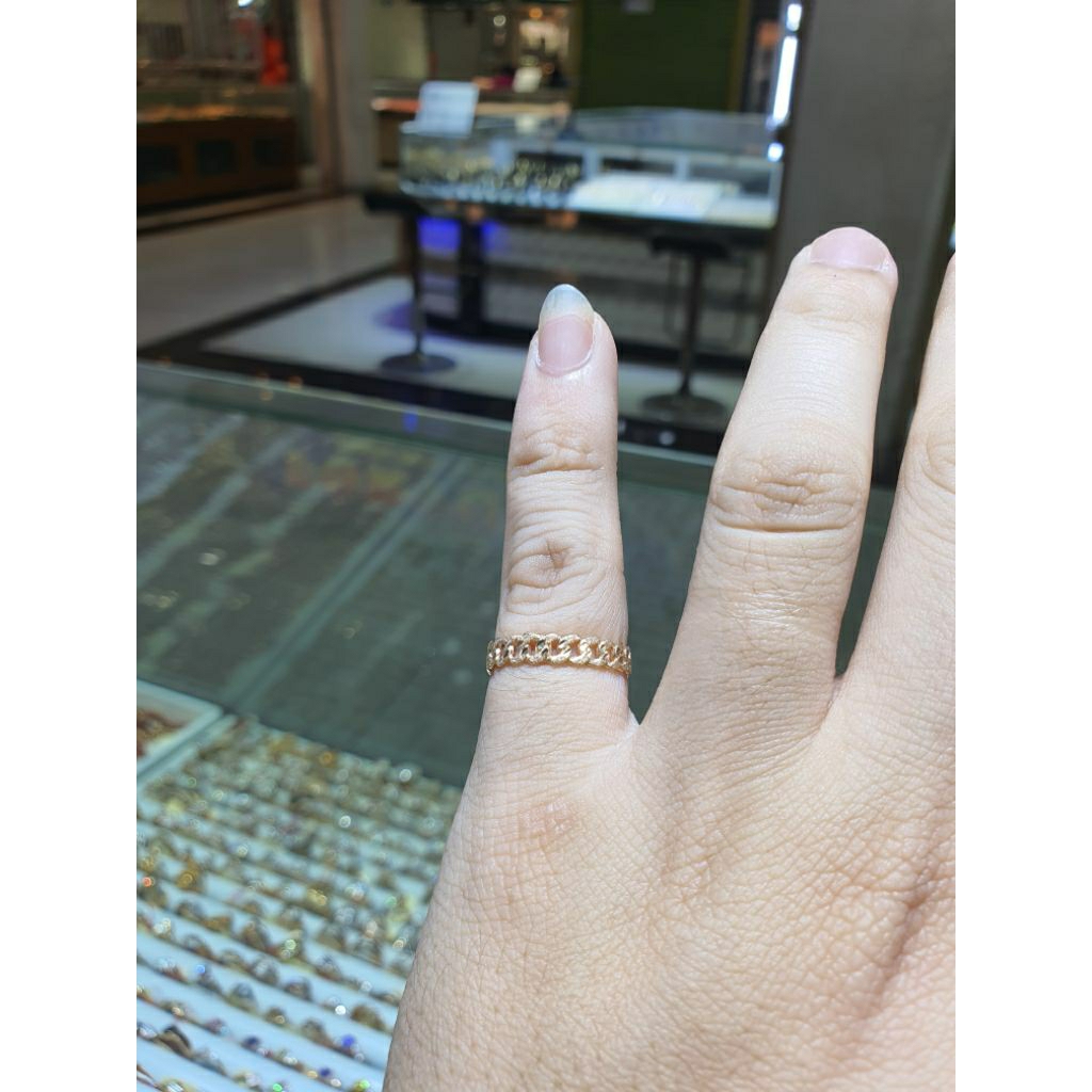 cincin model rantai kadar 375