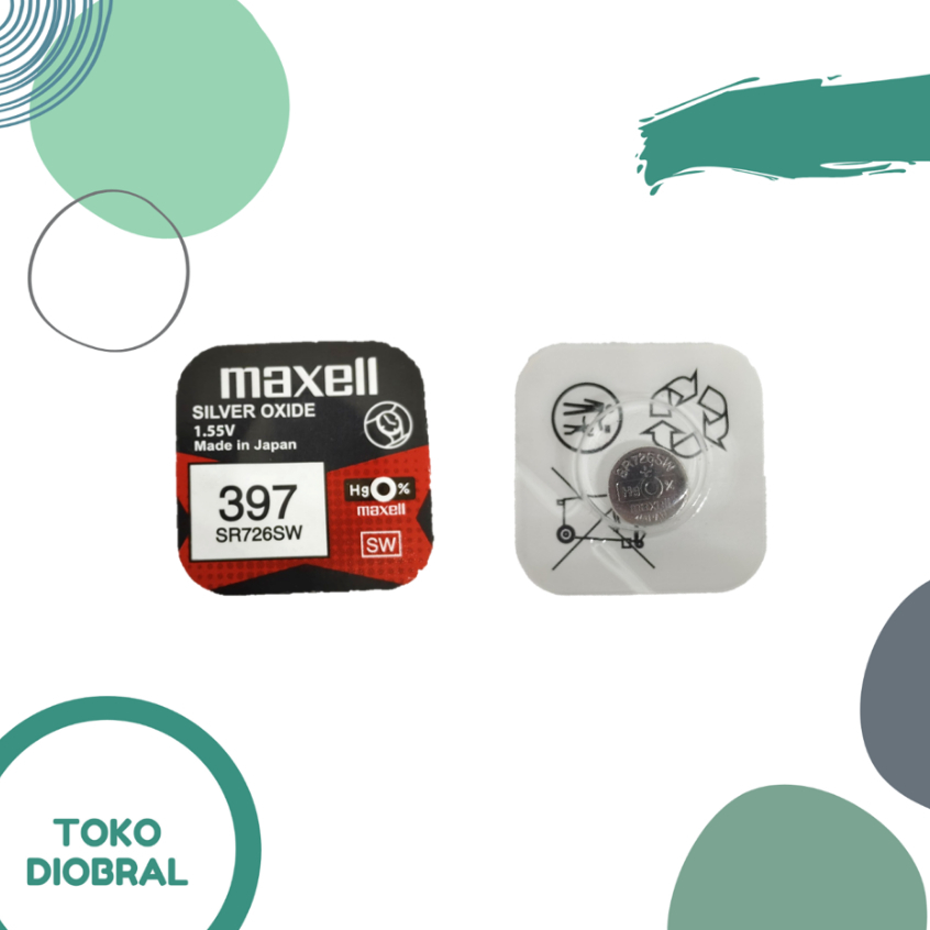 Baterai Maxell SR 726 SW 397 SR726 1,55V
