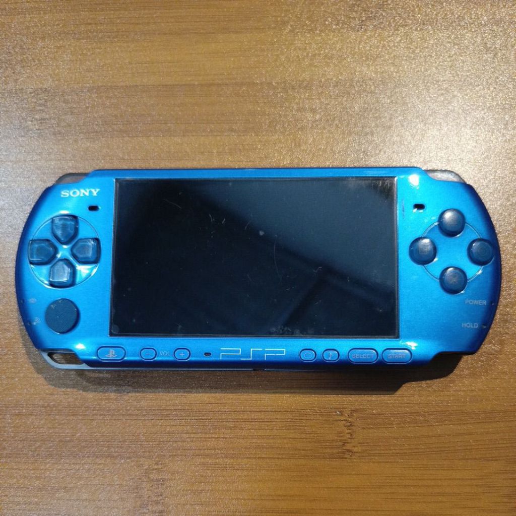 Sony PSP Slim Seri 3000 Vibrant Blue Original (Second) - Siap Pakai