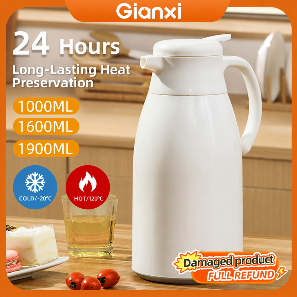 Botol Panas Dingin GIANXI 1.9L Termos Air Panas Water Jug Glass Liner Kettle Tumbler Tahan Sejuk Bot