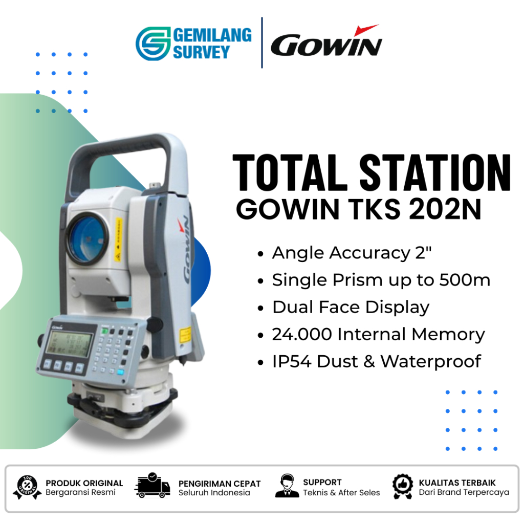 Total Station Gowin TKS-202N Bekas Bergaransi