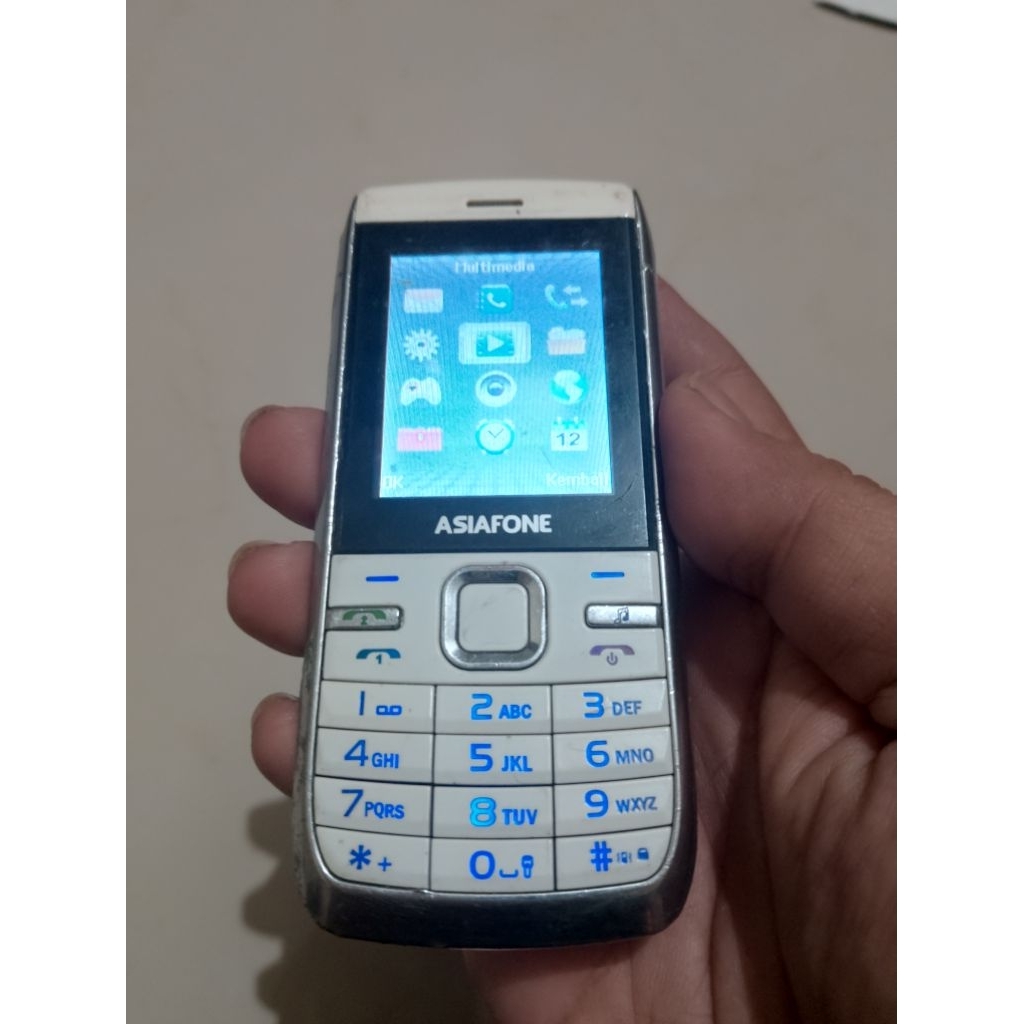 Asiafone AF333 White Pearl Putih Mutiara Candy Bar Phone SEGEL Super Spesial Limited Edition Rare Re