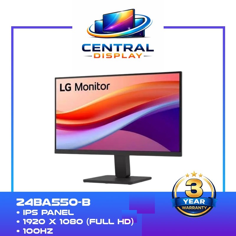 Monitor LG IPS 24BA550-B - Full HD 24" Inch