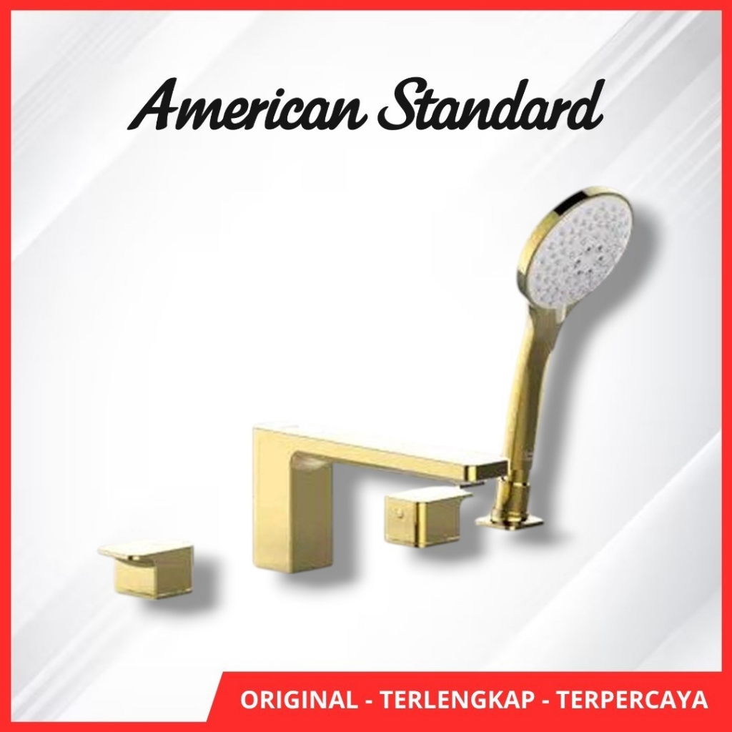 American standard E Deck Mounted B&S Faucet - Polished Cool Sunrise - FFAS1300 - 601GL0BF0