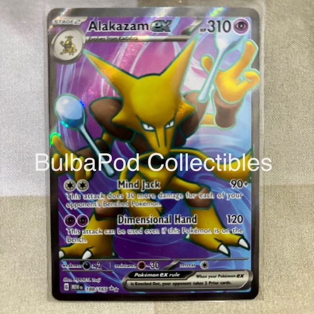 Pokemon TCG English Alakazam ex MEW 188/165 UR 151