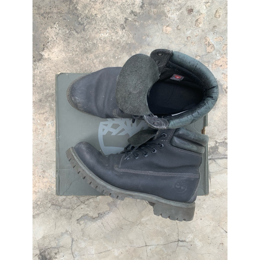 timberland full black original preloved