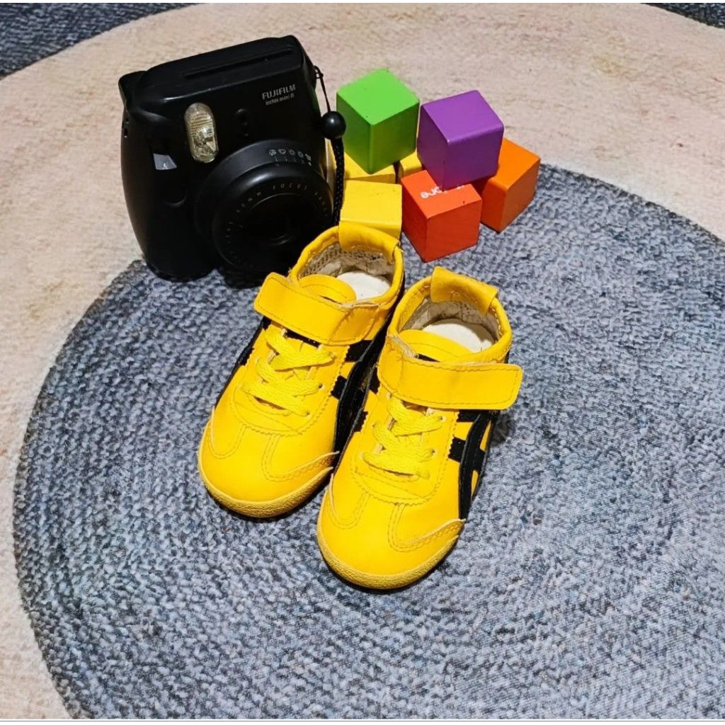 Onitsuka Tiger Mexico 66 Kids Black Yellow Original