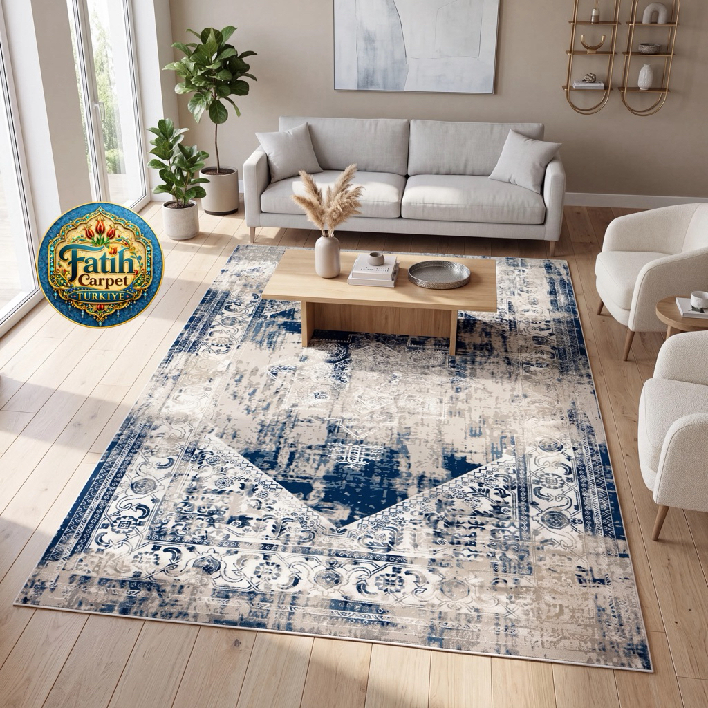 Karpet Minimalis Quadro Import Turki - 8783A