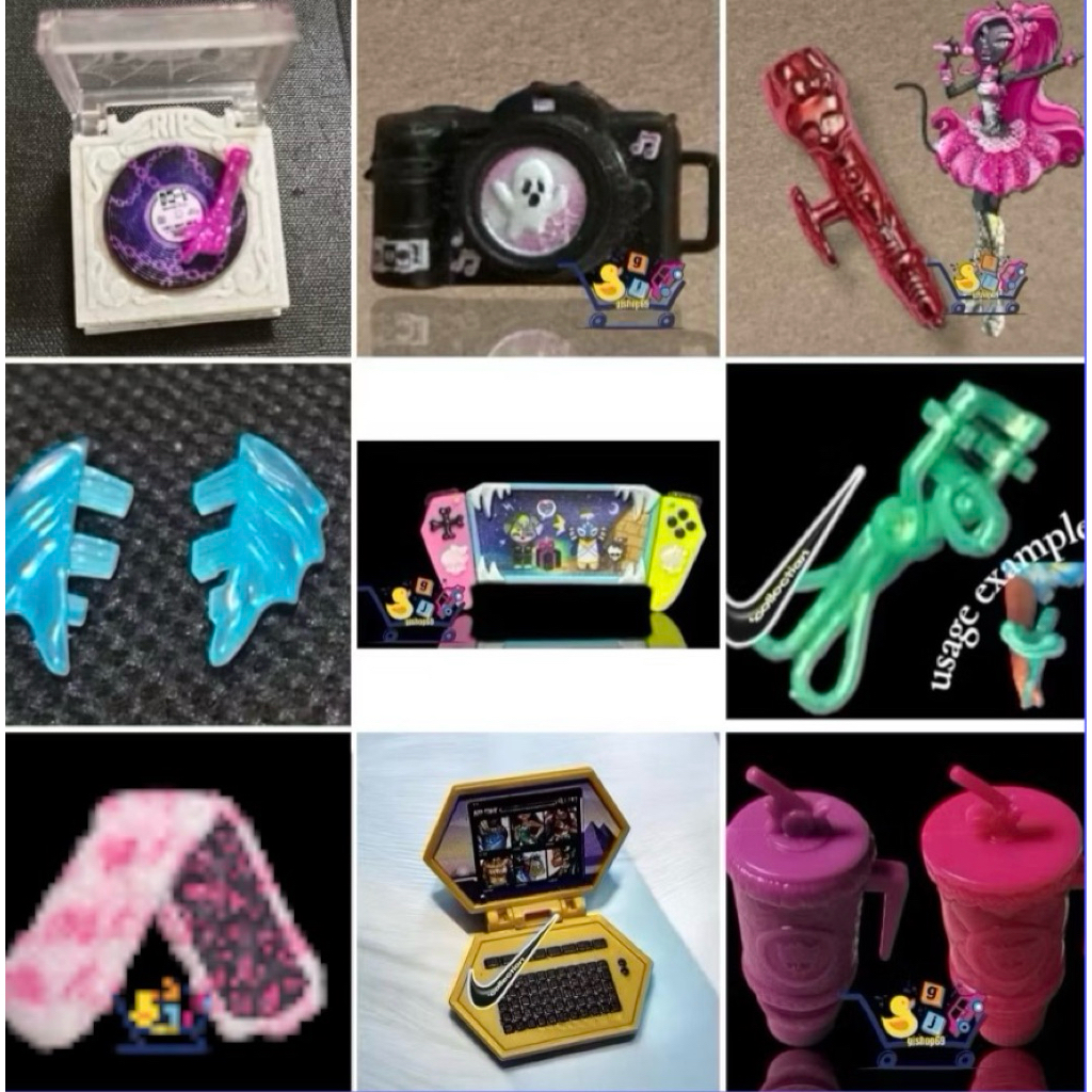 Monster High & Ever After High 01 - Aksesoris, Tas, Bando, Anting, Kepala, Baju
