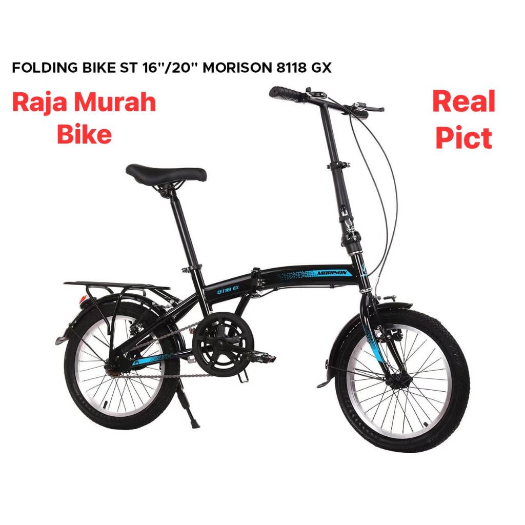 Sepeda lipat 20 Inch morison 8118 GX sepeda folding bike 20 inch morison GX 8118 Single Speed