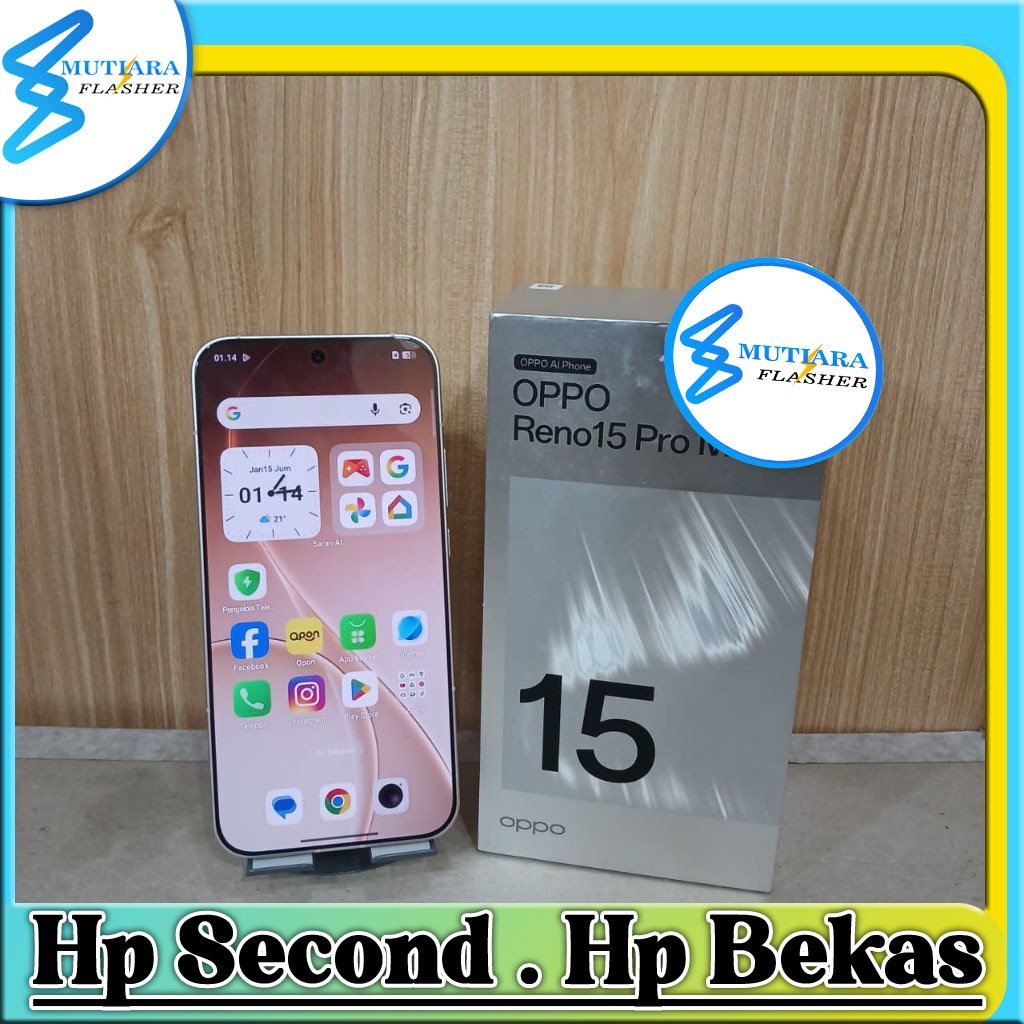 Oppo Reno 15 Pro Max 5G Ram 12/256GB | Ram 12/512GB Second Original
